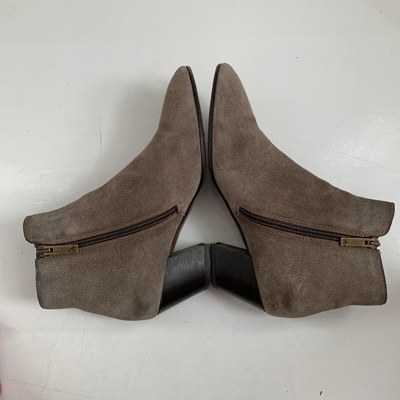 Aquatalia Suede Leather Ankle Booties 7 - Picture 6 of 8